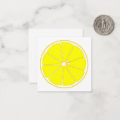 レモン ノートカード (正面/裏面インサイチュ)