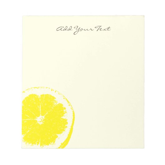 レモン ノートパッド (正面)