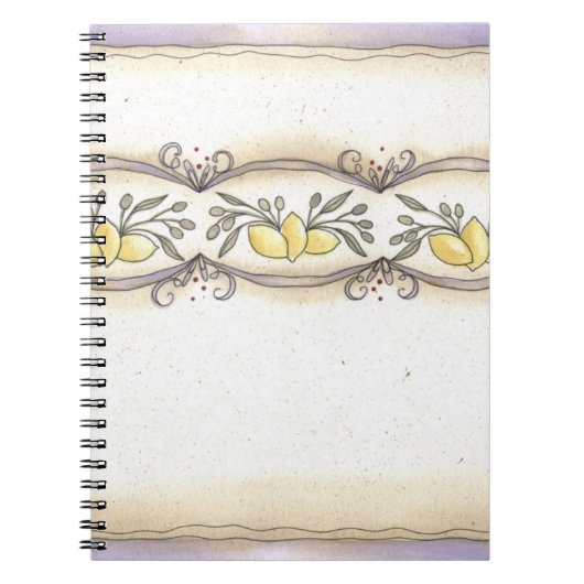 レモン-ノート ノートブック (正面)