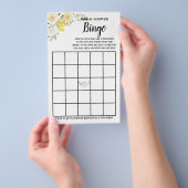 レモン&バラブライダルシャワービンゴゲームカード チラシ (ハンドル)