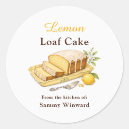 レモン・パウンドケーキ ギフト用ラベル ラウンドシール