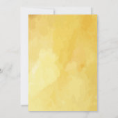 レモン＆ビー 水彩グリーン ベビーシャワー 招待状 (裏面)