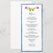 レモン フラワーの地中海アマルフィウェディング メニュー (正面/裏面)