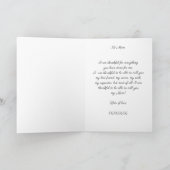 レモン フラワーズ ハッピー マザーズデー カード (内部)