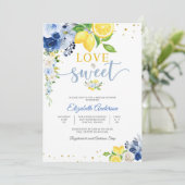 レモン フラワーブライダルシャワー 招待状 (スタンド正面)