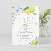 レモン フラワーベビーシャワー 招待状 (スタンド正面)
