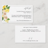 レモン フラワール 封入カード エンクロージャーカード (正面/裏面)