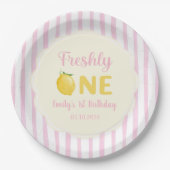 レモン フレッシュリー 1歳の誕生日 ペーパープレート (正面)