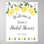 レモン ブライダルシャワーのお出迎えポスター ポスター (正面)