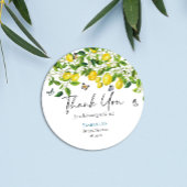 レモン ブライダルシャワーのお礼 ラウンドシール