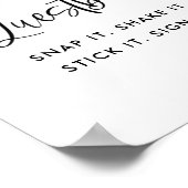 レモン ブライダルシャワーの写真ゲストブック サイン (角)