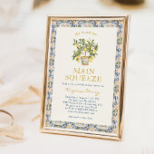 レモン ブライダルシャワーの招待状 招待状