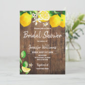 レモン ブライダルシャワーの招待状 招待状 (スタンド正面)