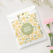 レモン ブライダルシャワーまたはウェディング パーソナライズド フェイバーバッグ (封をした状態)