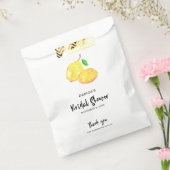 レモン ブライダルシャワー お礼 水彩レタリング フェイバーバッグ (封をした状態)