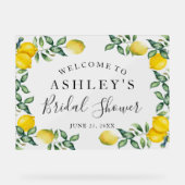 レモン ブライダルシャワー ウェルカムサイン アクリルサイン (正面)