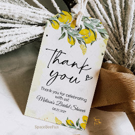 レモン ブライダルシャワー ギフトタグ