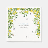 レモン ブライダルシャワー スタンダードカクテルナプキン (正面)