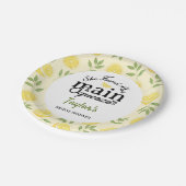 レモン ブライダルシャワー ペーパープレート (アングル)