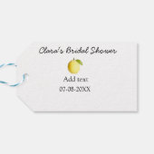 レモン ブライダルシャワー モダン シンプル ミニマル ラスティック b ギフトタグ (裏面横)