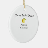 レモン ブライダルシャワー モダン シンプル ミニマル ラスティック b セラミックオーナメント (右)