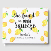 レモン ブライダルシャワー 彼女の大切な人を見つけた ゲストブック (正面)