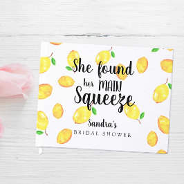 レモン ブライダルシャワー 彼女の大切な人を見つけた ゲストブック