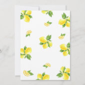 レモン ブライダルシャワー 招待状 (裏面)
