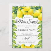 レモン ブライダルシャワー 招待状 メインスクイーズ (正面)