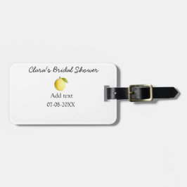 レモン ブライダルシャワー 現代 シンプル ミニマル ラスティック b ラゲッジタグ