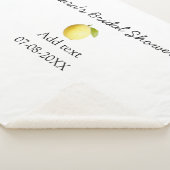 レモン ブライダルシャワー 現代 シンプル ミニマル ラスティックb シェルパブランケット (3/4)