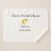 レモン ブライダルシャワー 現代 シンプル ミニマル ラスティックb シェルパブランケット (正面(横))