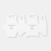 レモン ブライダルシャワー 現代 シンプル ミニマル ラスティックb フェイバーボックス (折り畳みなし)