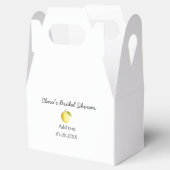 レモン ブライダルシャワー 現代 シンプル ミニマル ラスティックb フェイバーボックス (オープン)