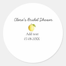 レモン ブライダルシャワー 現代 シンプル ミニマル ラスティックb