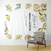 レモン ブライダルシャワー 背景 フォトブース タペストリー (インサイチュ(横))
