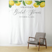 レモン ブライダルシャワー 背景 | 水彩オレンジ タペストリー (インサイチュ)