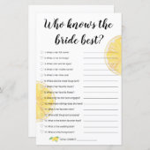 レモン ブライダル ゲーム - 花嫁のことを誰が一番知っている？ (正面/裏面)