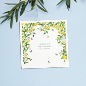 レモン ブライダル シャワー スタンダードカクテルナプキン