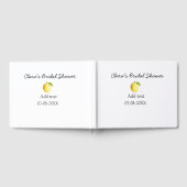 レモン ブライダル シャワー モダン シンプル ミニマル ラスティック ゲストブック (全面)