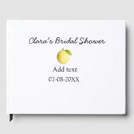 レモン ブライダル シャワー モダン シンプル ミニマル ラスティック ゲストブック