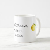 レモン ブライダル シャワー モダン シンプル ミニマル ラスティック コーヒーマグカップ (正面右)