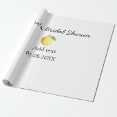 レモン ブライダル シャワー モダン シンプル ミニマル ラスティック ラッピングペーパー (アンロールド)