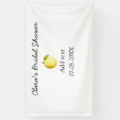 レモン ブライダル シャワー モダン シンプル ミニマル ラスティック b 横断幕 (縦)