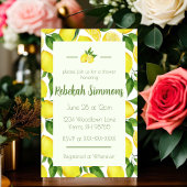 レモン ブライダル シャワー 招待状