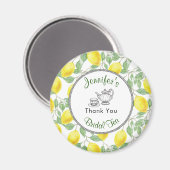 レモン ブランチとティー ブライダル シャワー サンクス マグネット (正面/裏面)