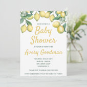 レモン ブランチ ベビー シャワー 招待状 (スタンド正面)