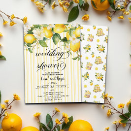 レモン ブランチ メディテレニアン サマー ウェディング シャワー 招待状