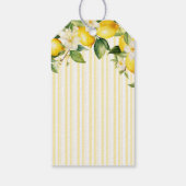 レモン ブランチ 地中海の夏のブライズ シャワー ギフトタグ (裏面)