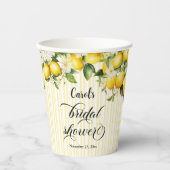 レモン ブランチ 地中海の夏のブライズ シャワー 紙コップ (正面)
